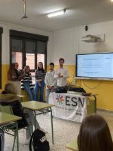 Erasmus in Schools: ESN Burgos lleva la experiencia internacional a las aulas de Quintanar de la Sierra